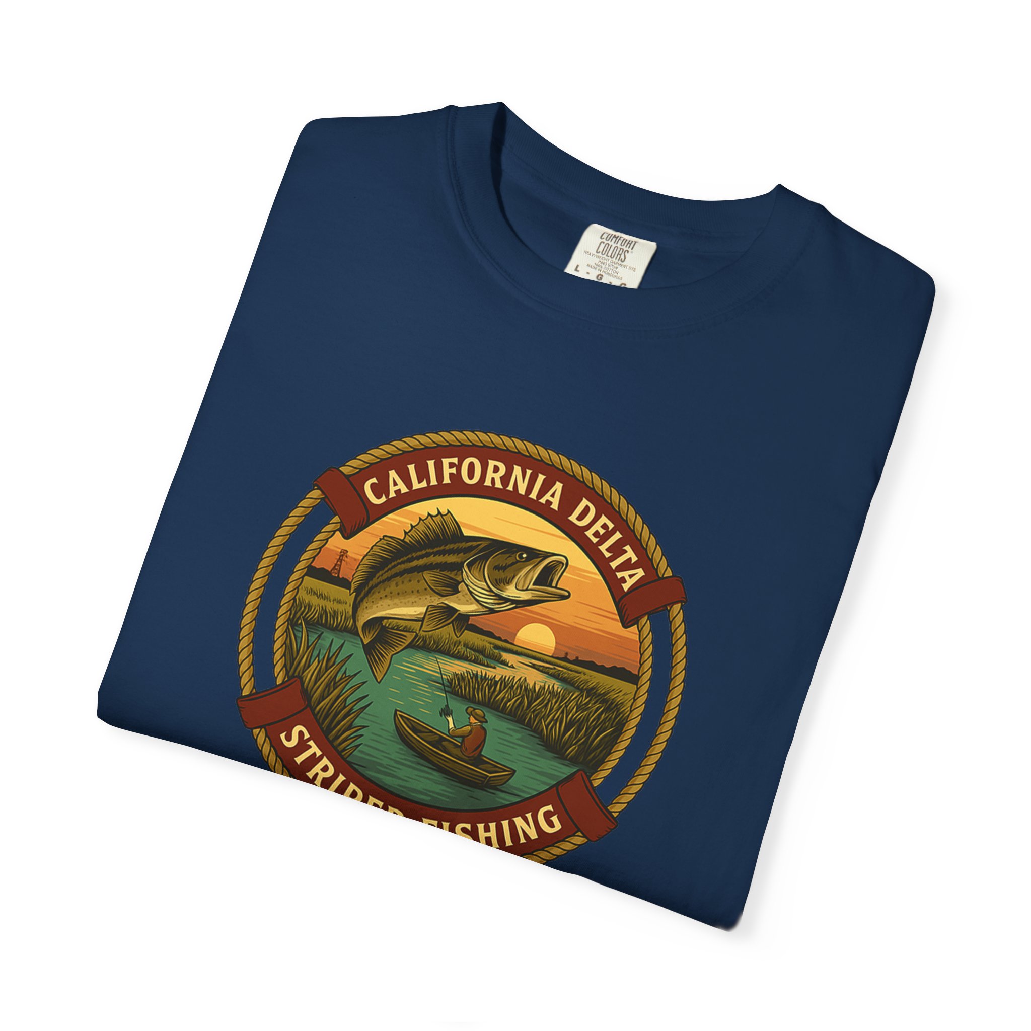 California Delts Striper Fishing T-Shirt - Image 20