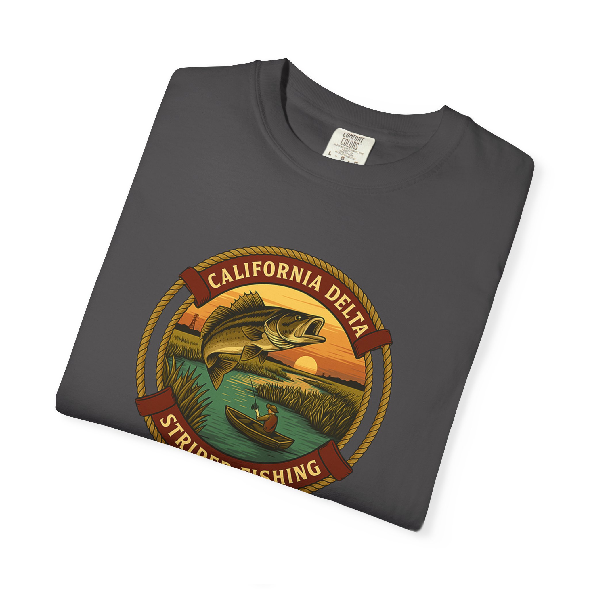 California Delts Striper Fishing T-Shirt - Image 14