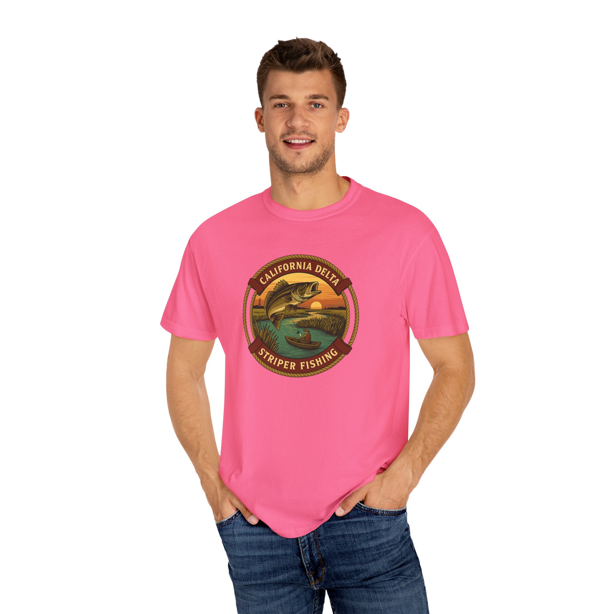California Delts Striper Fishing T-Shirt - Image 24