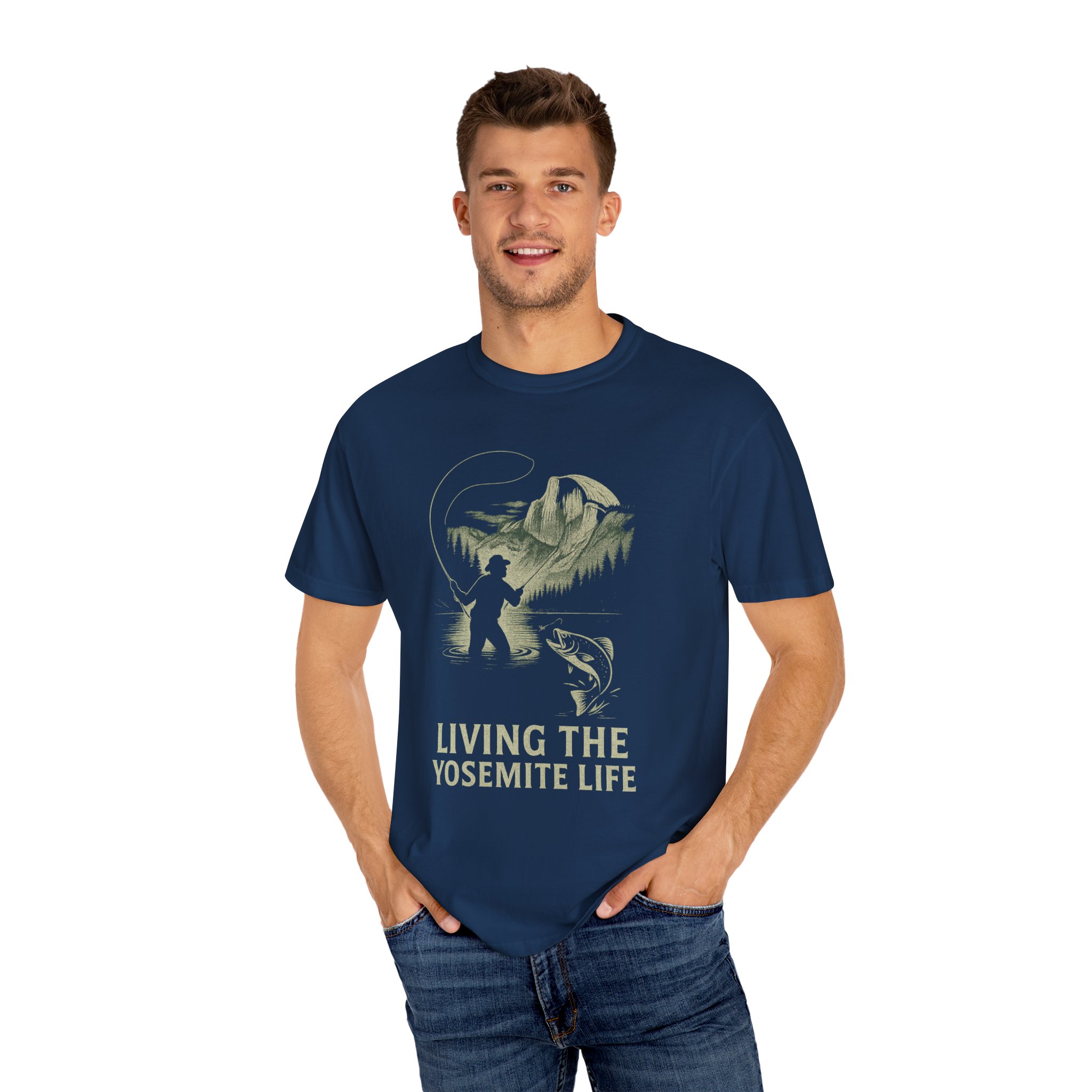Living the Yosemite Life Fly Fishing Tee - Image 8