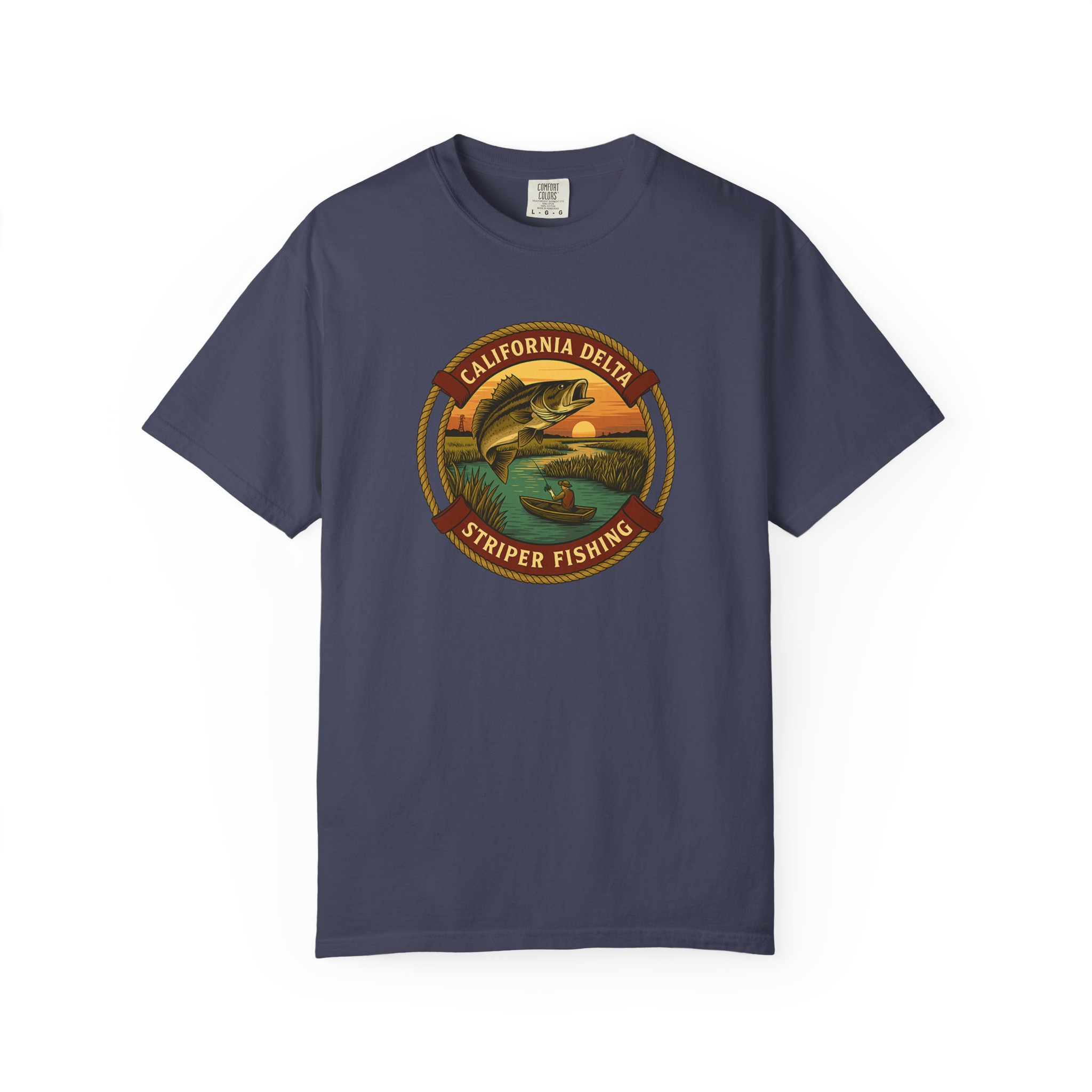 California Delts Striper Fishing T-Shirt - Image 10