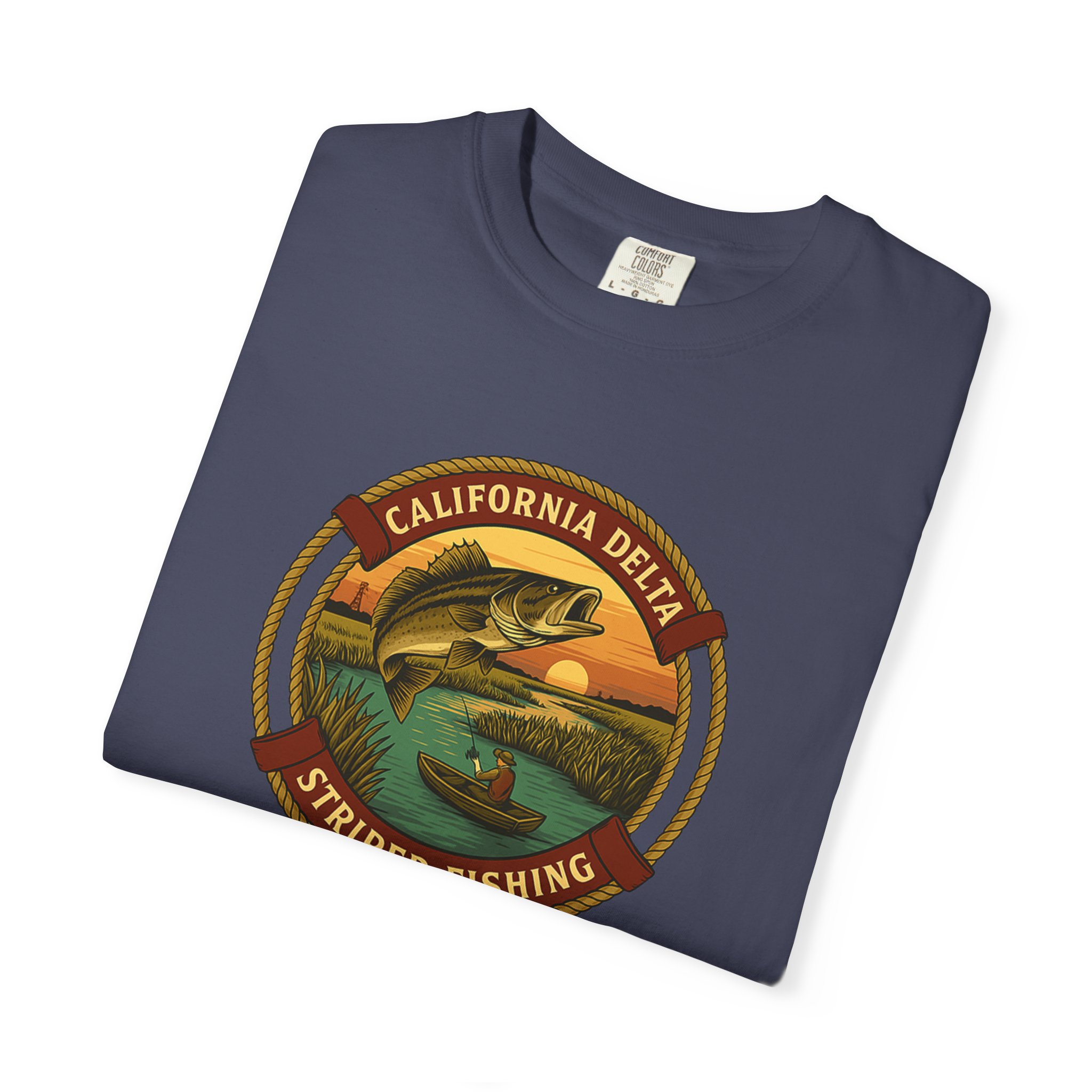 California Delts Striper Fishing T-Shirt - Image 11