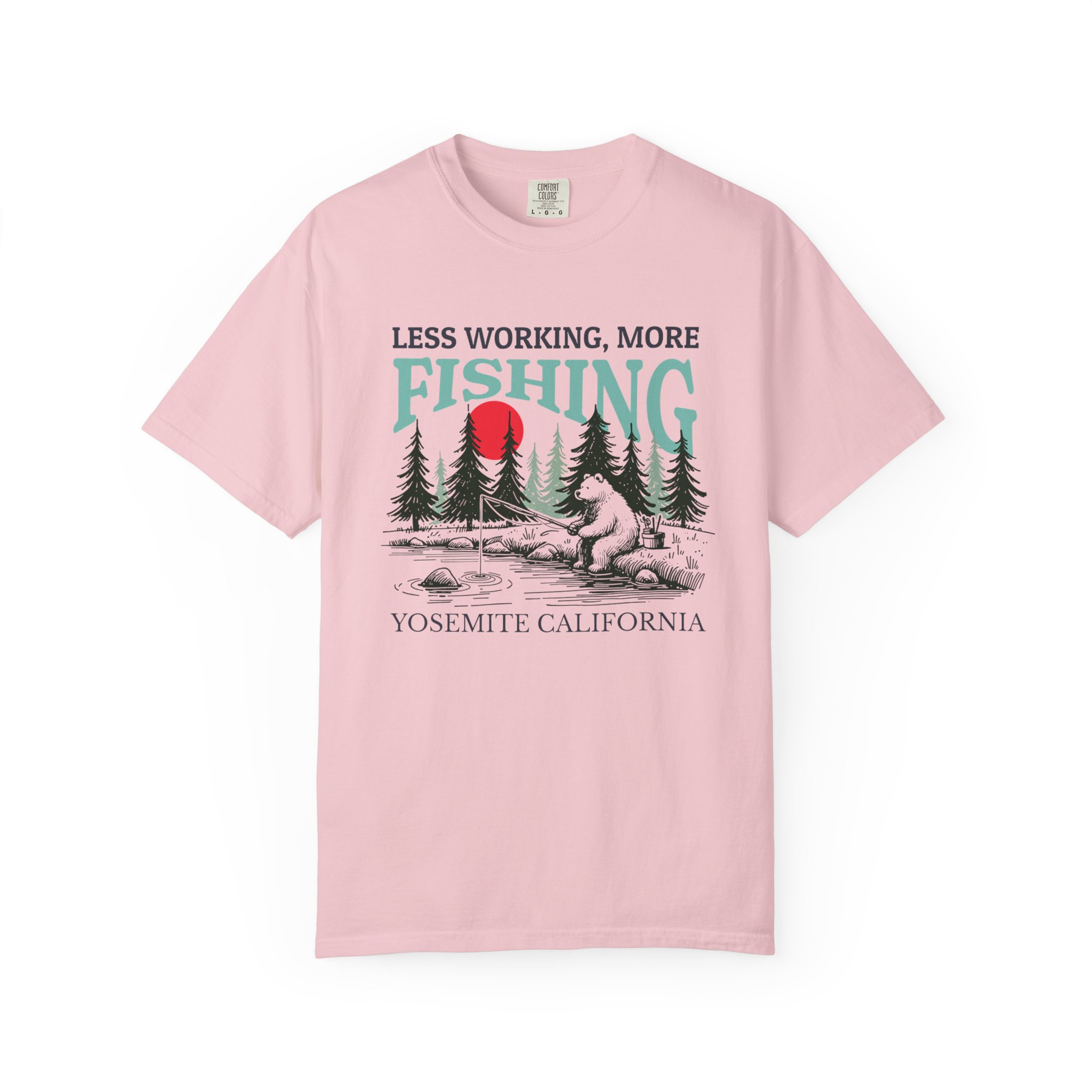 Yosemite California Fishing T-shirt - Image 10