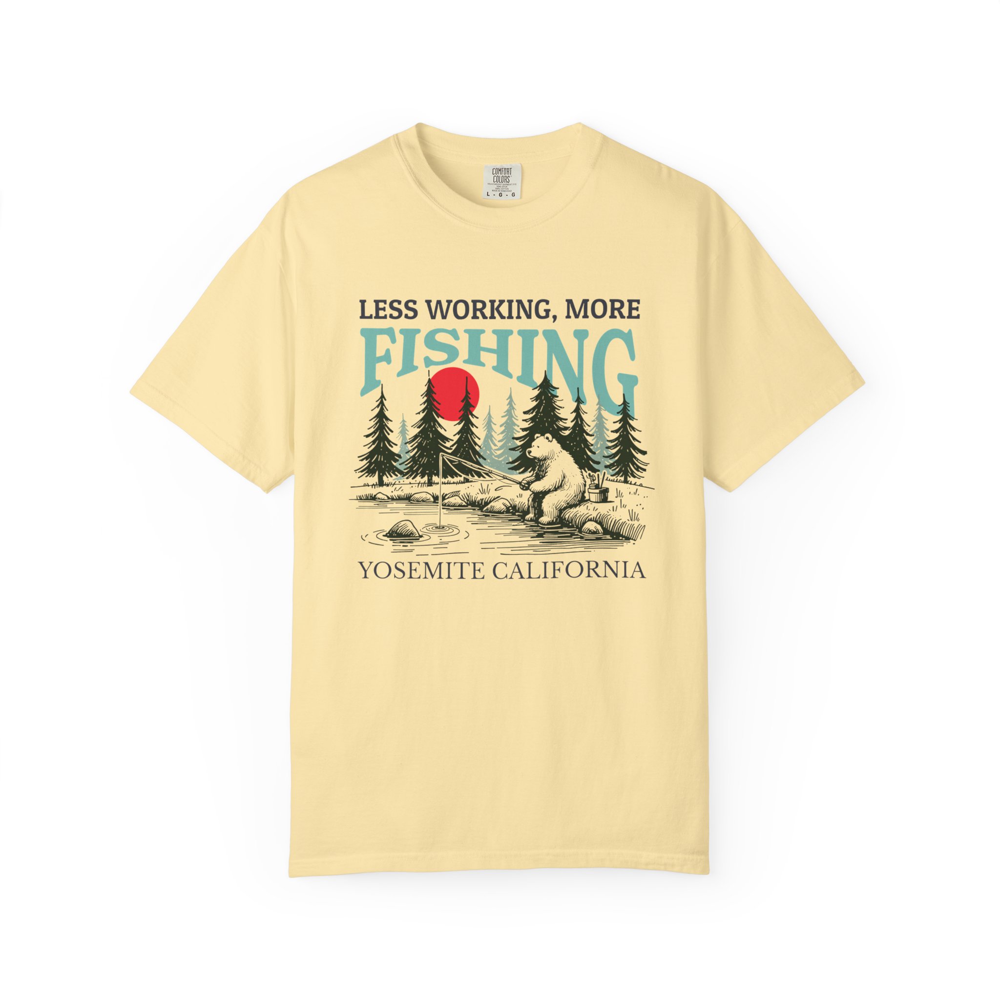 Yosemite California Fishing T-shirt - Image 7