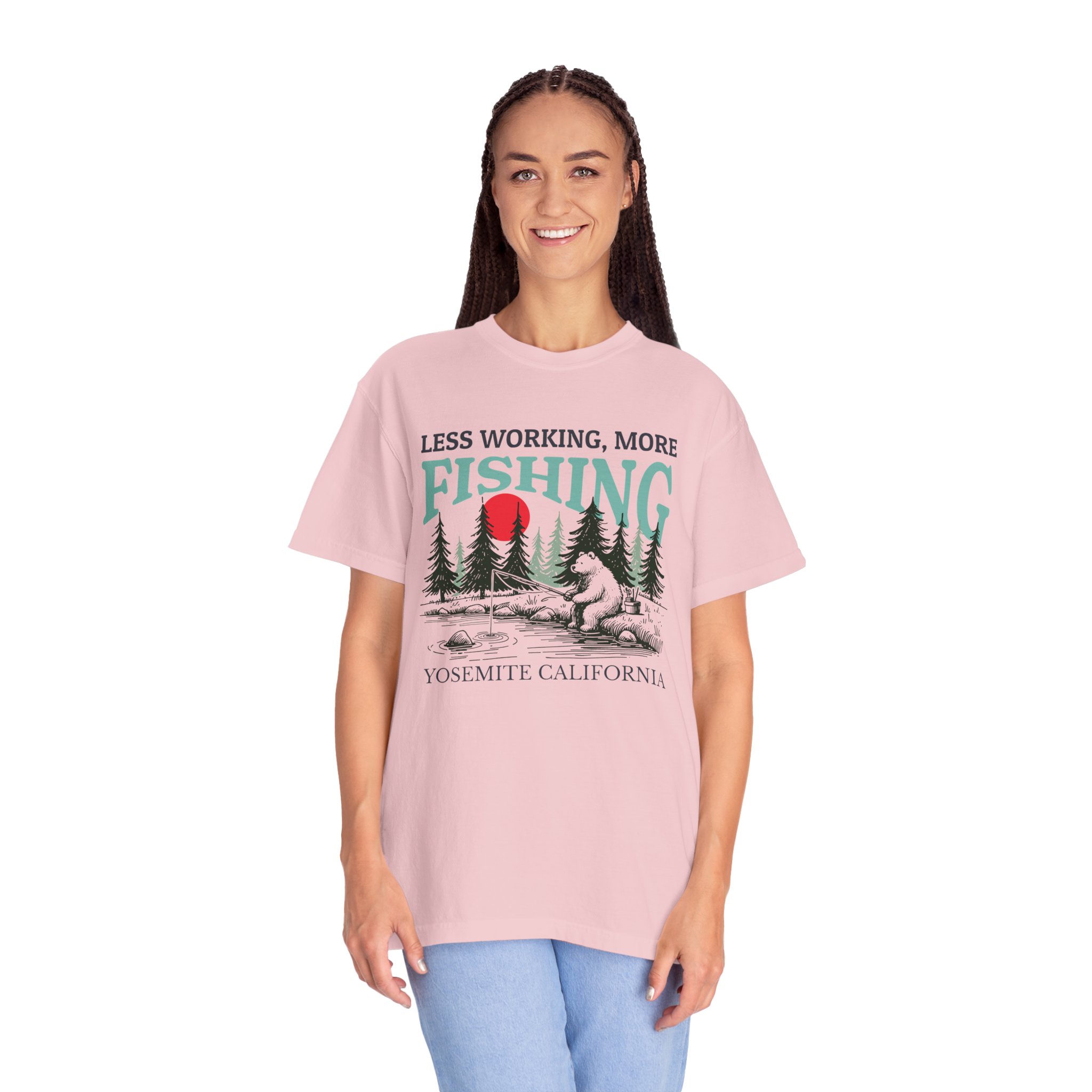 Yosemite California Fishing T-shirt - Image 13