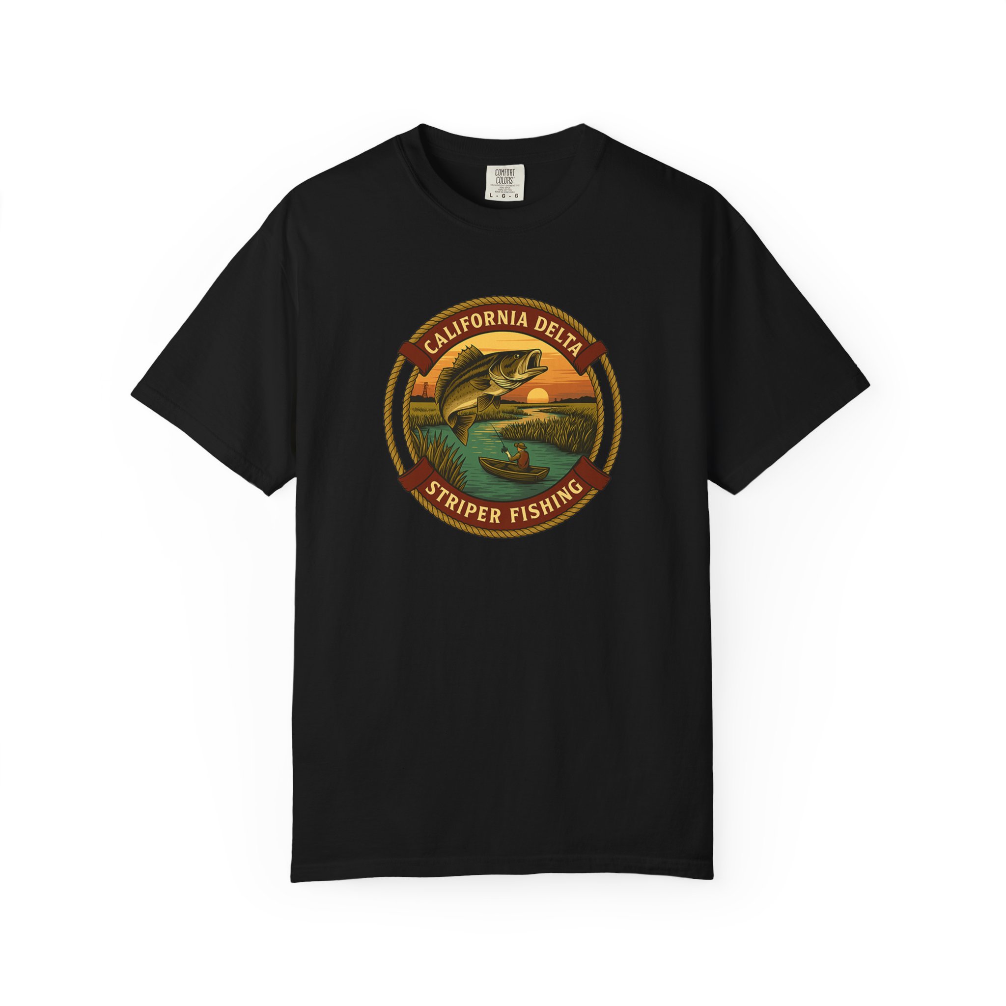 California Delts Striper Fishing T-Shirt - Image 16