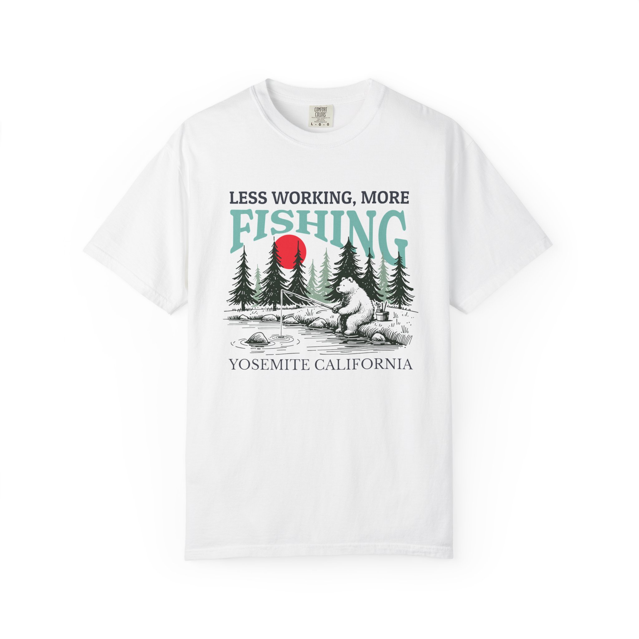 Yosemite California Fishing T-shirt