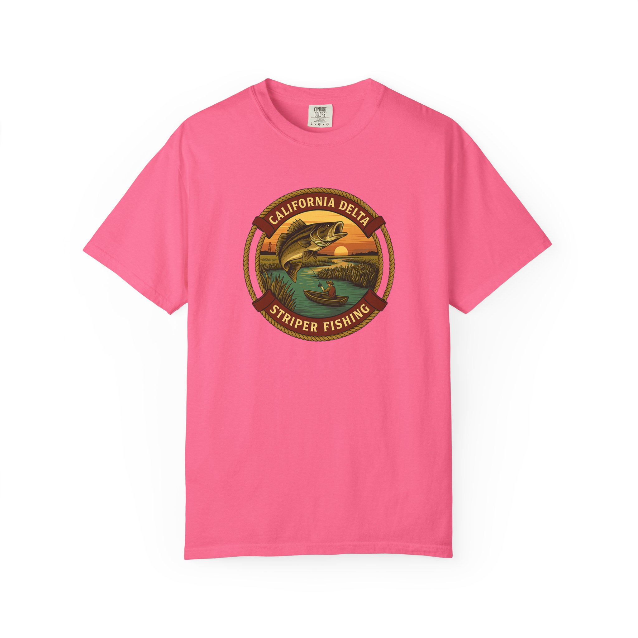 California Delts Striper Fishing T-Shirt - Image 22