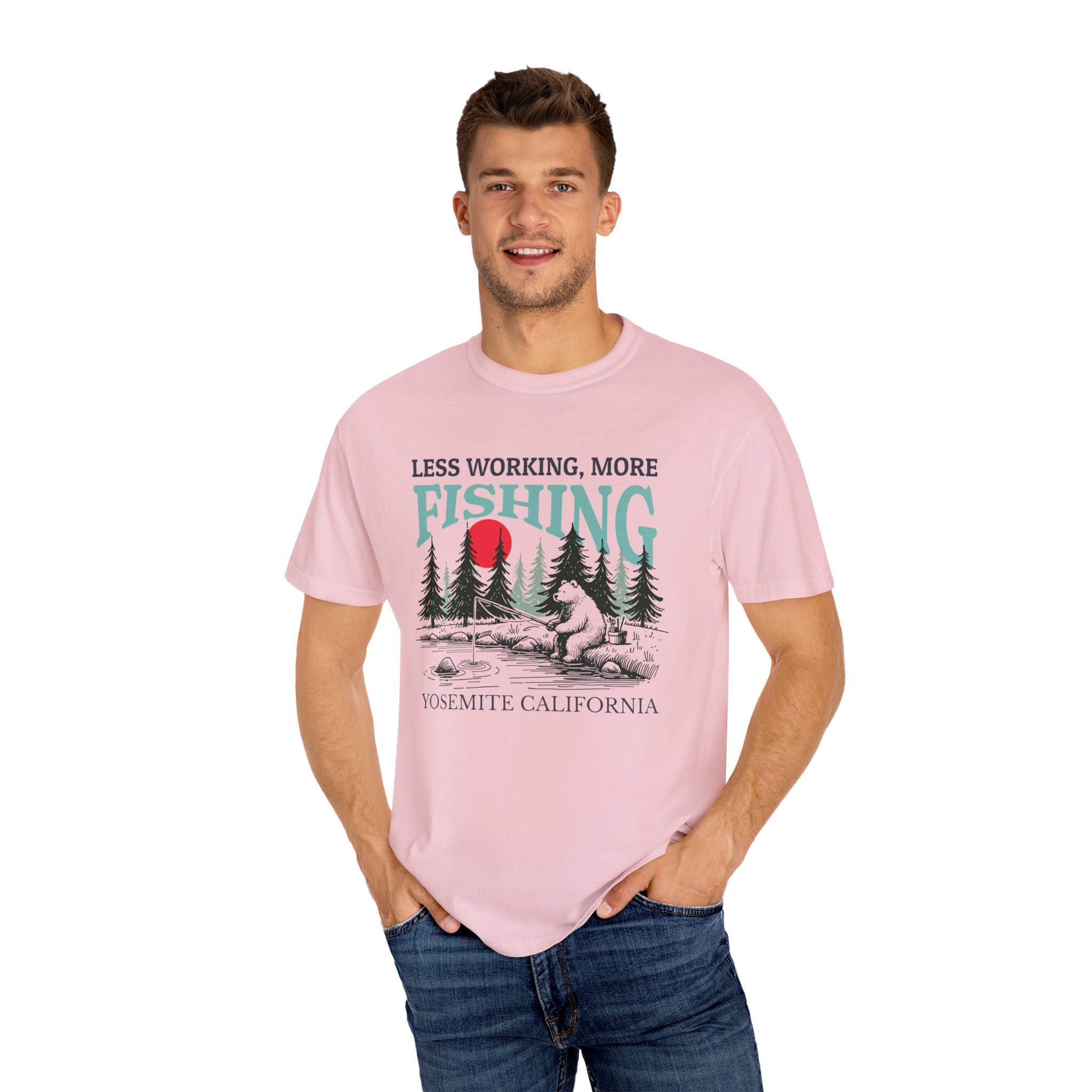 Yosemite California Fishing T-shirt - Image 12