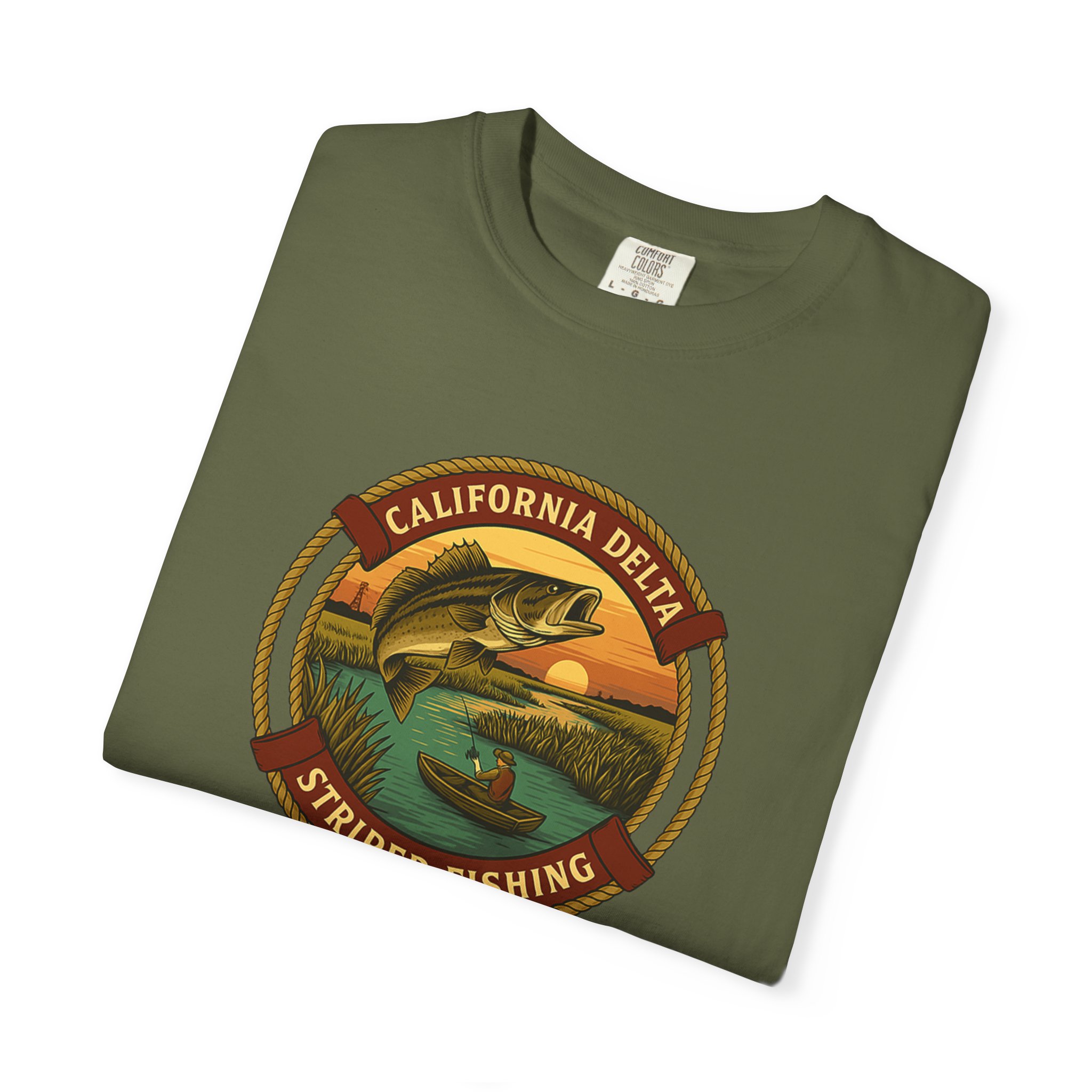 California Delts Striper Fishing T-Shirt - Image 8