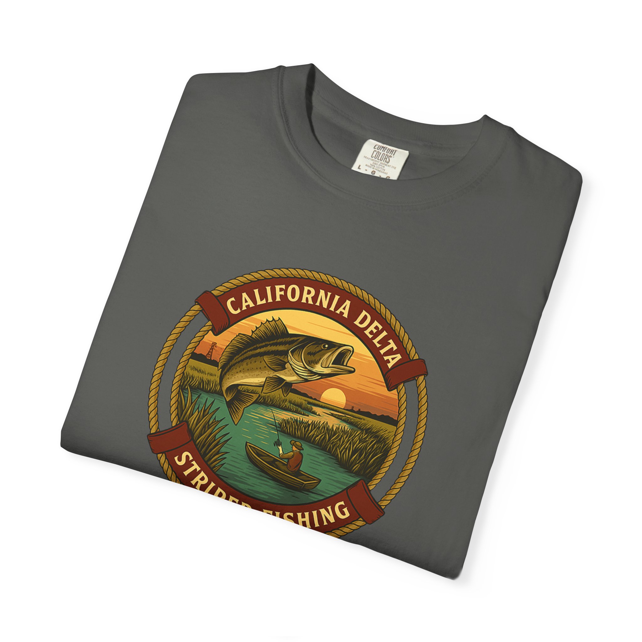 California Delts Striper Fishing T-Shirt - Image 5