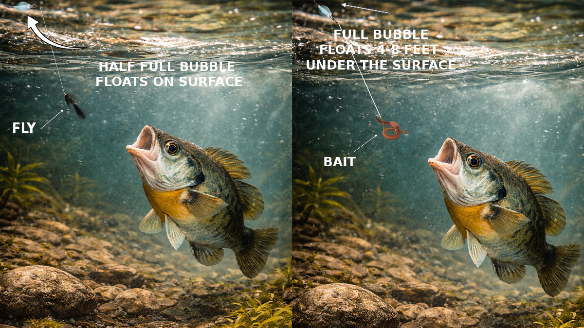 bubble species and fish illustrations bluegill
