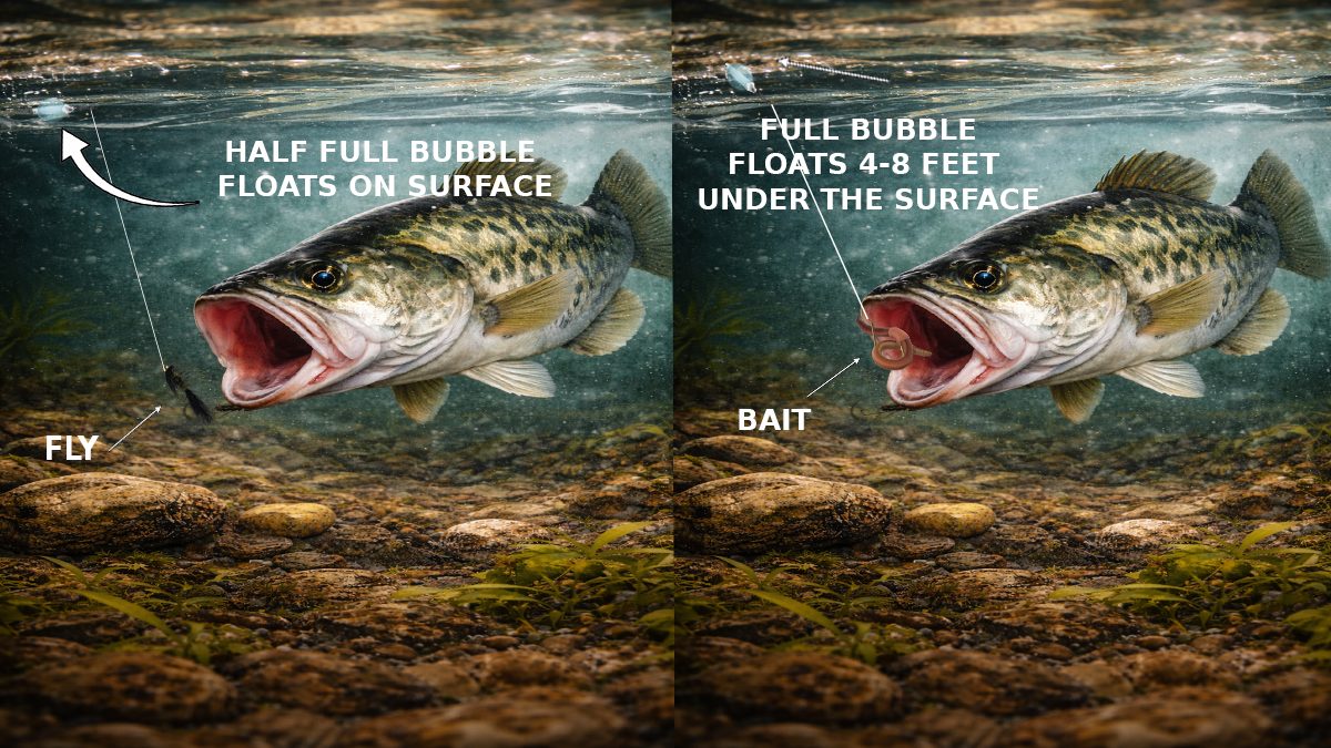 bubble species and fish illustrations largemouth bass